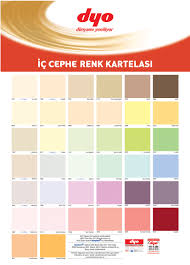 DYO Renk Kartelası
